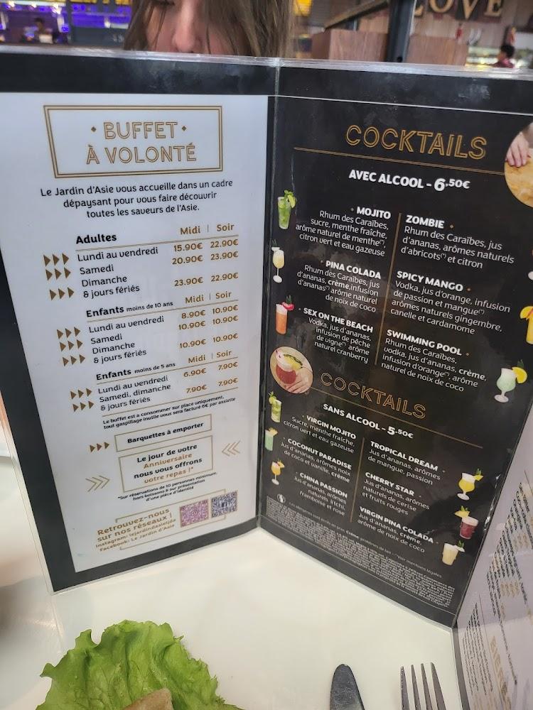 Le Jardin d'Asie - Menu Image 1
